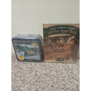 Wildlife Masters Woodland Series Morning View 1000 Piece Puzzle Lot Of 2!! New!!